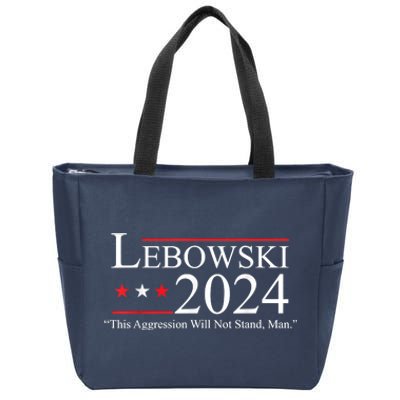 Funny Name Lebowski Political Election Vote 2024 Zip Tote Bag