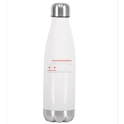 Funny Name Lebowski Political Election Vote 2024 Stainless Steel Insulated Water Bottle