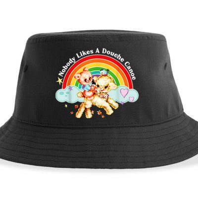 Funny Nobody Likes A Douche Canoe Sustainable Bucket Hat