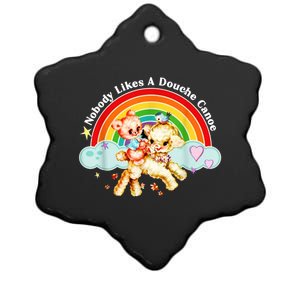 Funny Nobody Likes A Douche Canoe Ceramic Star Ornament