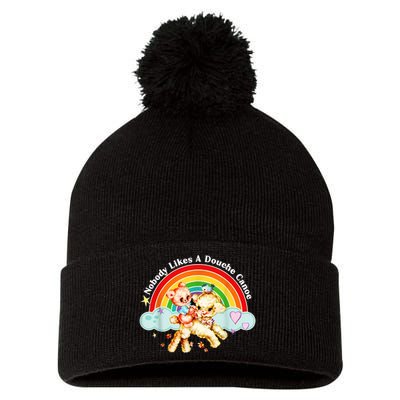 Funny Nobody Likes A Douche Canoe Pom Pom 12in Knit Beanie