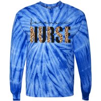 Forensic Nurse Leopard Print Rn Cheetah Nurse Squad Cool Gift Tie-Dye Long Sleeve Shirt