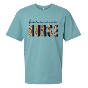 Forensic Nurse Leopard Print Rn Cheetah Nurse Squad Cool Gift Sueded Cloud Jersey T-Shirt