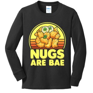 Funny Nugs Lovers Fast Food junk food lovers Kids Long Sleeve Shirt