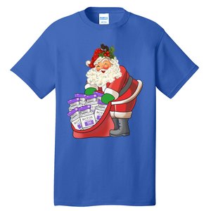 Funny Nurse Life Aesthetic Nurse Christmas Santa Claus Gift Tall T-Shirt