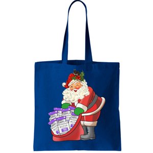 Funny Nurse Life Aesthetic Nurse Christmas Santa Claus Gift Tote Bag