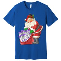 Funny Nurse Life Aesthetic Nurse Christmas Santa Claus Gift Premium T-Shirt