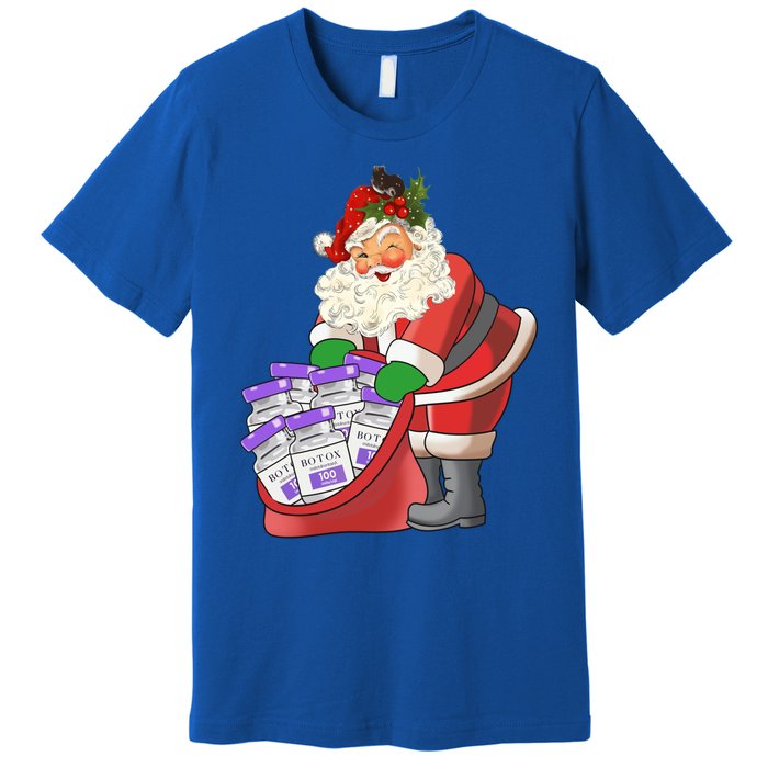 Funny Nurse Life Aesthetic Nurse Christmas Santa Claus Gift Premium T-Shirt