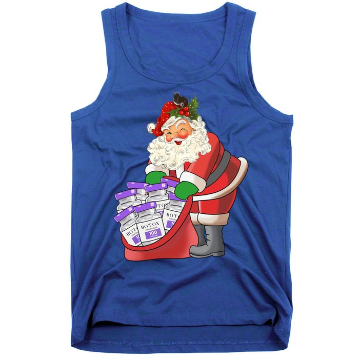 Funny Nurse Life Aesthetic Nurse Christmas Santa Claus Gift Tank Top