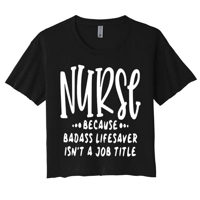 Funny Nurse Life Quote Crop Top