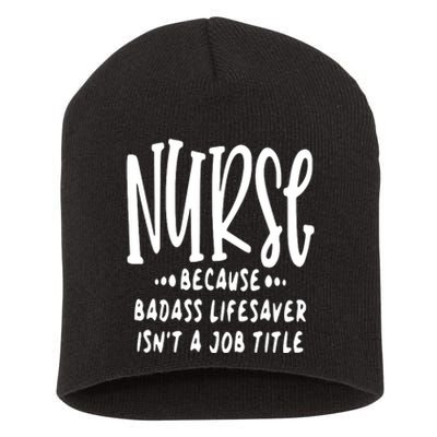 Funny Nurse Life Quote Short Acrylic Beanie