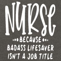Funny Nurse Life Quote Cotton Canvas Backpack