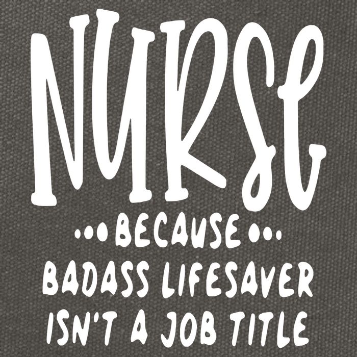 Funny Nurse Life Quote Cotton Canvas Backpack
