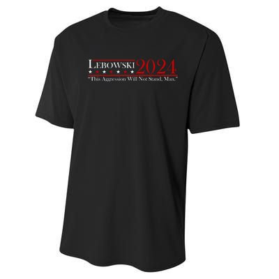 Funny Name Lebowski Political Election Vote 2024 Performance Sprint T-Shirt