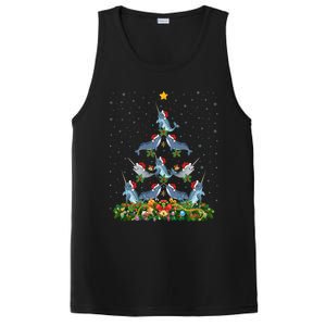 Funny Narwhal Lover Xmas Santa Narwhal Christmas Tree Meaningful Gift PosiCharge Competitor Tank