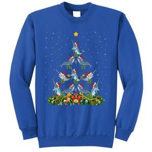 Funny Narwhal Lover Xmas Santa Narwhal Christmas Tree Meaningful Gift Sweatshirt