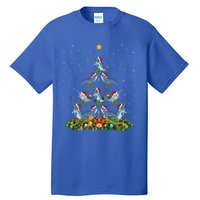 Funny Narwhal Lover Xmas Santa Narwhal Christmas Tree Meaningful Gift Tall T-Shirt