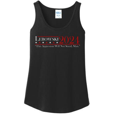 Funny Name Lebowski Political Election Vote 2024 Ladies Essential Tank