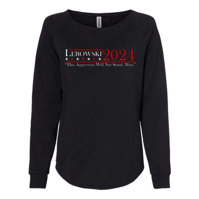 Funny Name Lebowski Political Election Vote 2024 Womens California Wash Sweatshirt