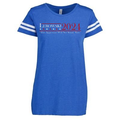 Funny Name Lebowski Political Election Vote 2024 Enza Ladies Jersey Football T-Shirt