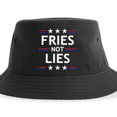 Fries Not Lies Trump 2024 French Fries Trump Vance 2024 Sustainable Bucket Hat