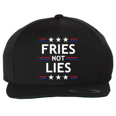 Fries Not Lies Trump 2024 French Fries Trump Vance 2024 Wool Snapback Cap