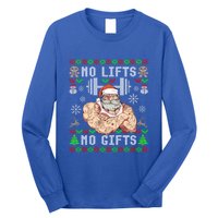 Funny No Lifts No Funny Gift Ugly Christmas Workout Powerlifting Great Gift Long Sleeve Shirt