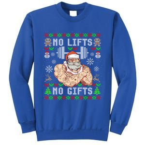 Funny No Lifts No Funny Gift Ugly Christmas Workout Powerlifting Great Gift Sweatshirt