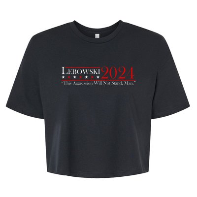 Funny Name Lebowski Political Election Vote 2024  Bella+Canvas Jersey Crop Tee