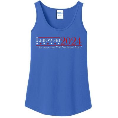 Funny Name Lebowski Political Election Vote 2024  Ladies Essential Tank