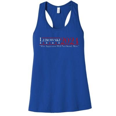 Funny Name Lebowski Political Election Vote 2024  Women's Racerback Tank