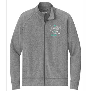 Future Nurse Life Nursing School Student Nurse In Progress Gift Stretch Full-Zip Cadet Jacket