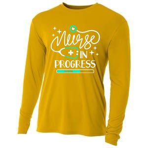 Future Nurse Life Nursing School Student Nurse In Progress Gift Cooling Performance Long Sleeve Crew