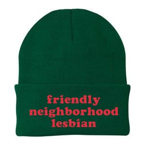 Friendly Neighborhood Lesbian Pride Knit Cap Winter Beanie