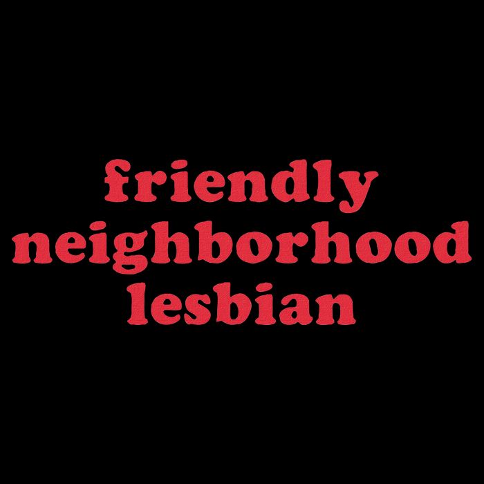 Friendly Neighborhood Lesbian Pride V-Neck T-Shirt