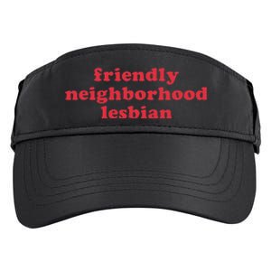 Friendly Neighborhood Lesbian Pride Adult Drive Performance Visor