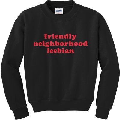Friendly Neighborhood Lesbian Pride Kids Sweatshirt
