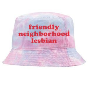 Friendly Neighborhood Lesbian Pride Tie-Dyed Bucket Hat