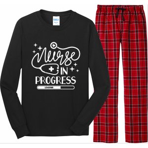 Future Nurse Life Nursing School Student Nurse In Progress Gift Long Sleeve Pajama Set