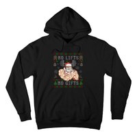 Funny No Lifts No Gifts Ugly Christmas Workout Powerlifting Hoodie