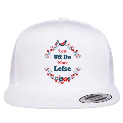 Funny Norwegian Less Uffda More Lefse Midwest Flatbill Hat