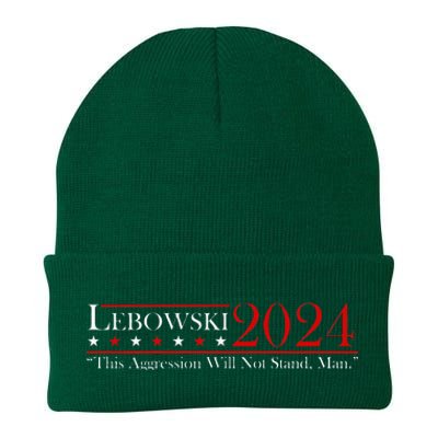 Funny Name Lebowski Political Election Vote 2024 Men Women Knit Cap Winter Beanie