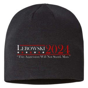 Funny Name Lebowski Political Election Vote 2024 Men Women Sustainable Beanie