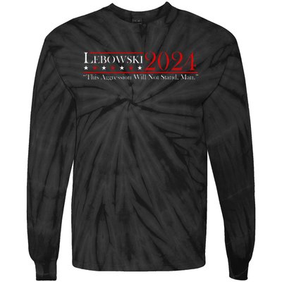 Funny Name Lebowski Political Election Vote 2024 Men Women Tie-Dye Long Sleeve Shirt