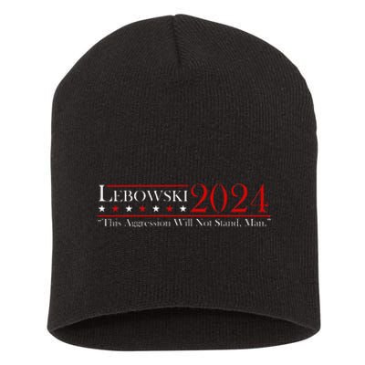 Funny Name Lebowski Political Election Vote 2024 Men Women Short Acrylic Beanie