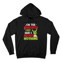 Funny Naughty List Christmas Xmas Santa Hoodie