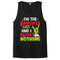 Funny Naughty List Christmas Xmas Santa PosiCharge Competitor Tank