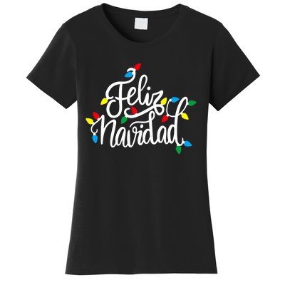 Feliz Navidad Matching Family Spanish Christmas Mexican Xmas Women's T-Shirt