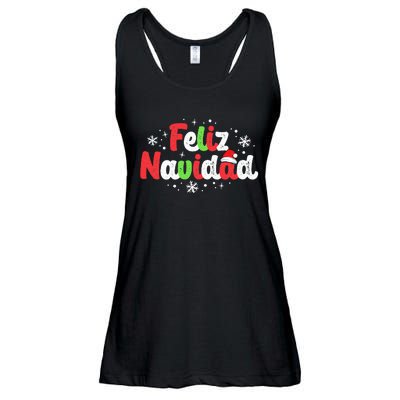 Feliz Navidad Matching Family Spanish Christmas Mexican Xmas Ladies Essential Flowy Tank