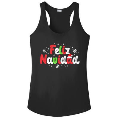 Feliz Navidad Matching Family Spanish Christmas Mexican Xmas Ladies PosiCharge Competitor Racerback Tank